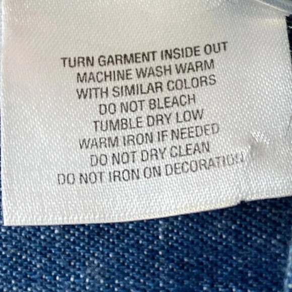 Classic Elements Halloween Embroidered Chambray Button Down Women Sz 14 Teachers - Picture 7 of 8